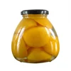 Canned/tinned yellow peach halves/dice/slice in light syrup or in heavy syrup in tins package or glass jar package