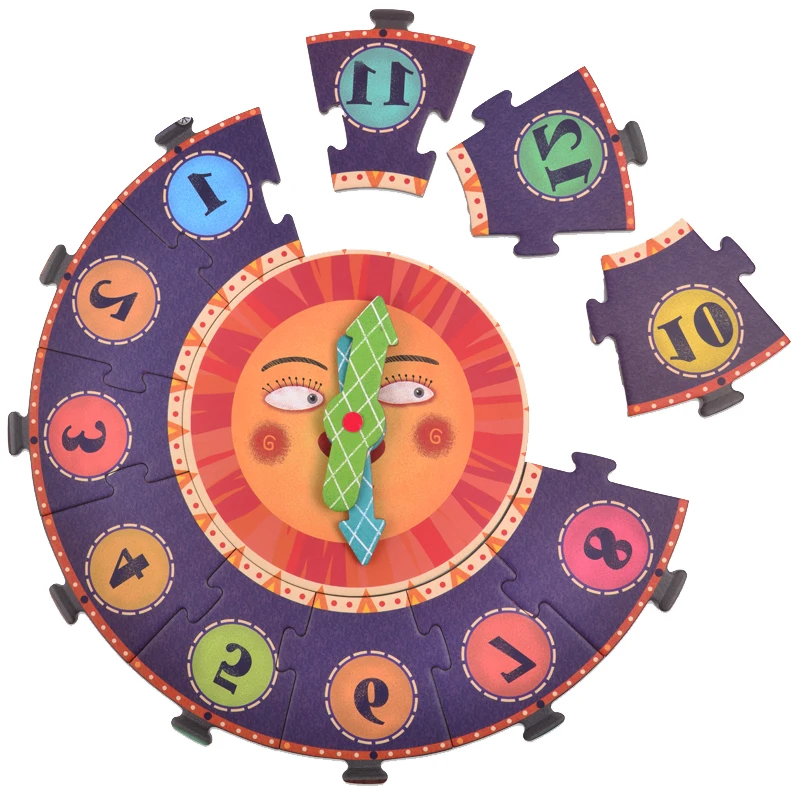 
Mideer Jigsaw Paper Puzzle Game,Digital Clock Puzzle Toy,Educational Jigsaw Puzzle Toys 