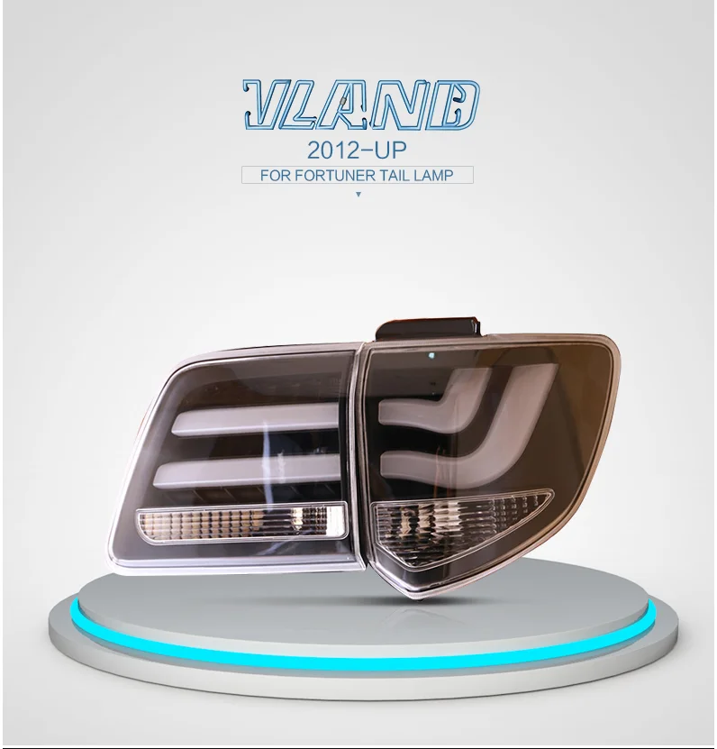 China VLAND Factory for Fortuner taillight for 2012 2013 2014 2015 for FORTUNER LED tail light wholesale price