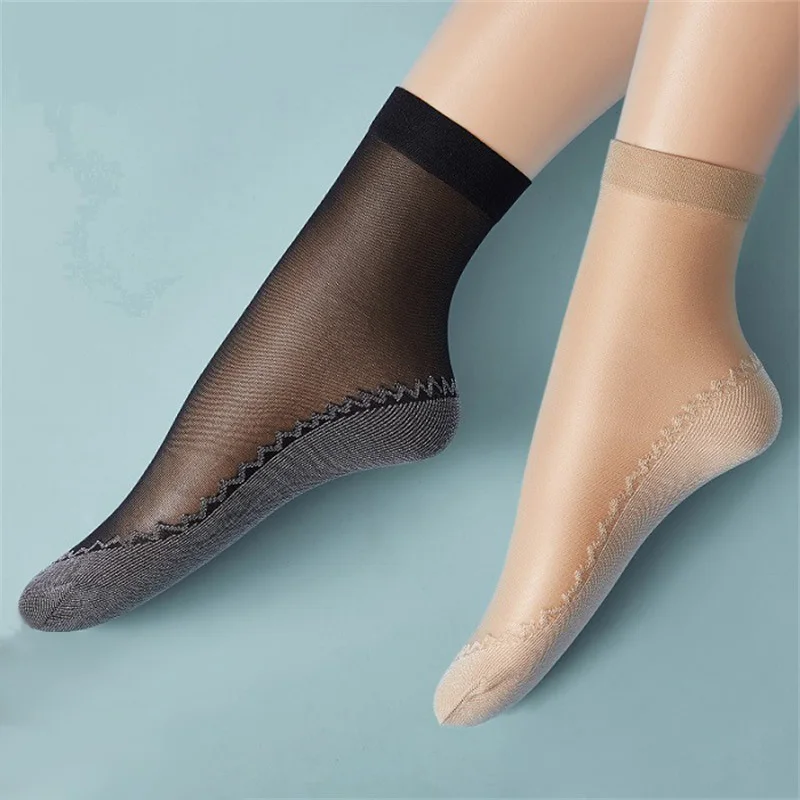 防滑短筒丝袜薄丝绸及踝船袜 - buy 薄袜子,踝袜,防滑长筒丝袜