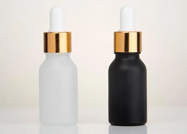 15ml colorful glass matt finish essential oil perfume dropper bottle