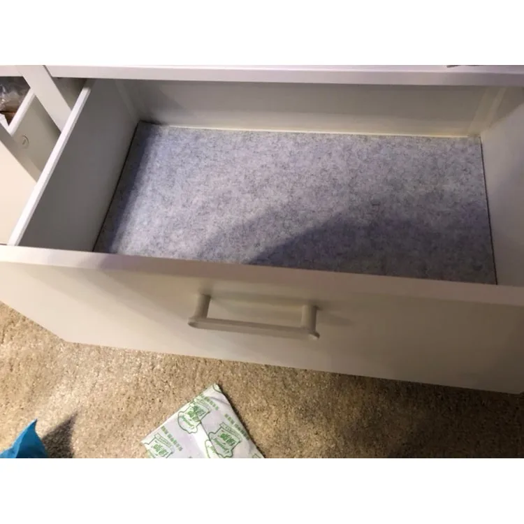 Amzaon Hotsale Gray Polyester Felt Drawer Liner Nonwven Drawer Mat