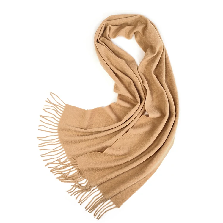 Brushed Scottish Cashmere Scarf Solid Color Cashmere Scarf