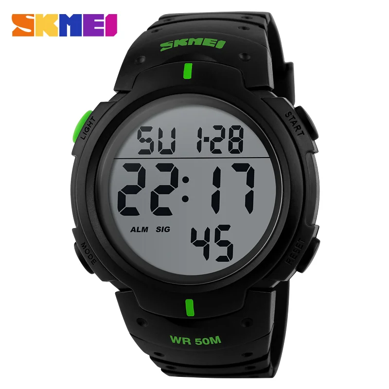 

skmei water resistant digital mens sports original japan movement sport plastic wristwatch, N/a