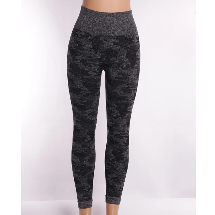 

New arrival design wholesale high waisted women gym camo seamless leggings