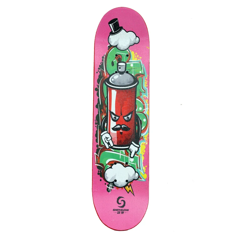 Customized Graphic Top Quality Epoxy Resin Stained Long Board Canadian