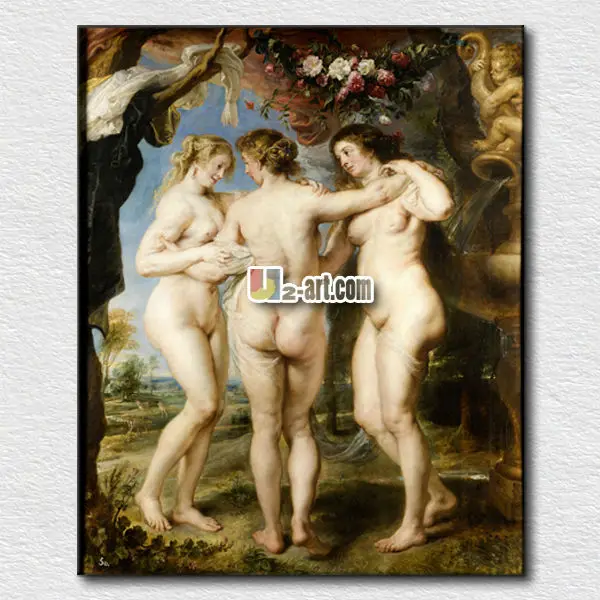 10-gw-1 (11) Decor Art picture rubens las tres gracias Portrait Printed canvas stretching made in china.jpg