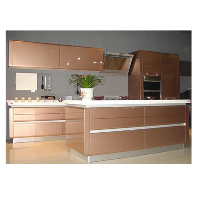 Foshan Factory Wholesale Mdf High Gloss Acrylic Kitchen Cabinet
