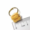 custom promotion gift item fake cookie design finger ring