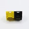 splicing yellow and black color Side Entry plastic 8 pin 2 port rj45 connector