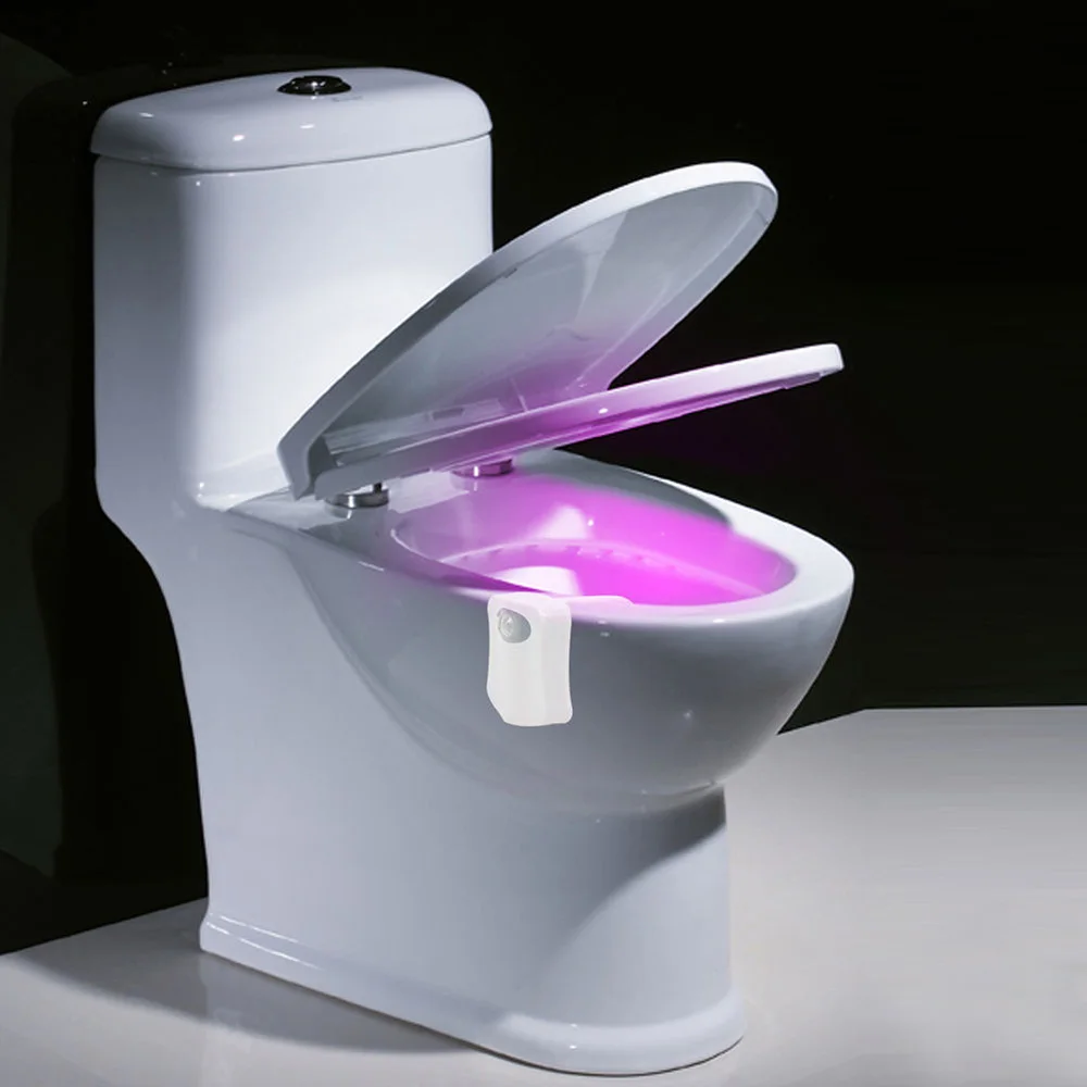 TIZE colorful bathroom human body auto ailun motion activated led toilet bowl night light