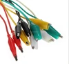 5 colors double-ended alligator clips jumper wire mini test clips with cable total 10pcs insulated crocodile clips test leads