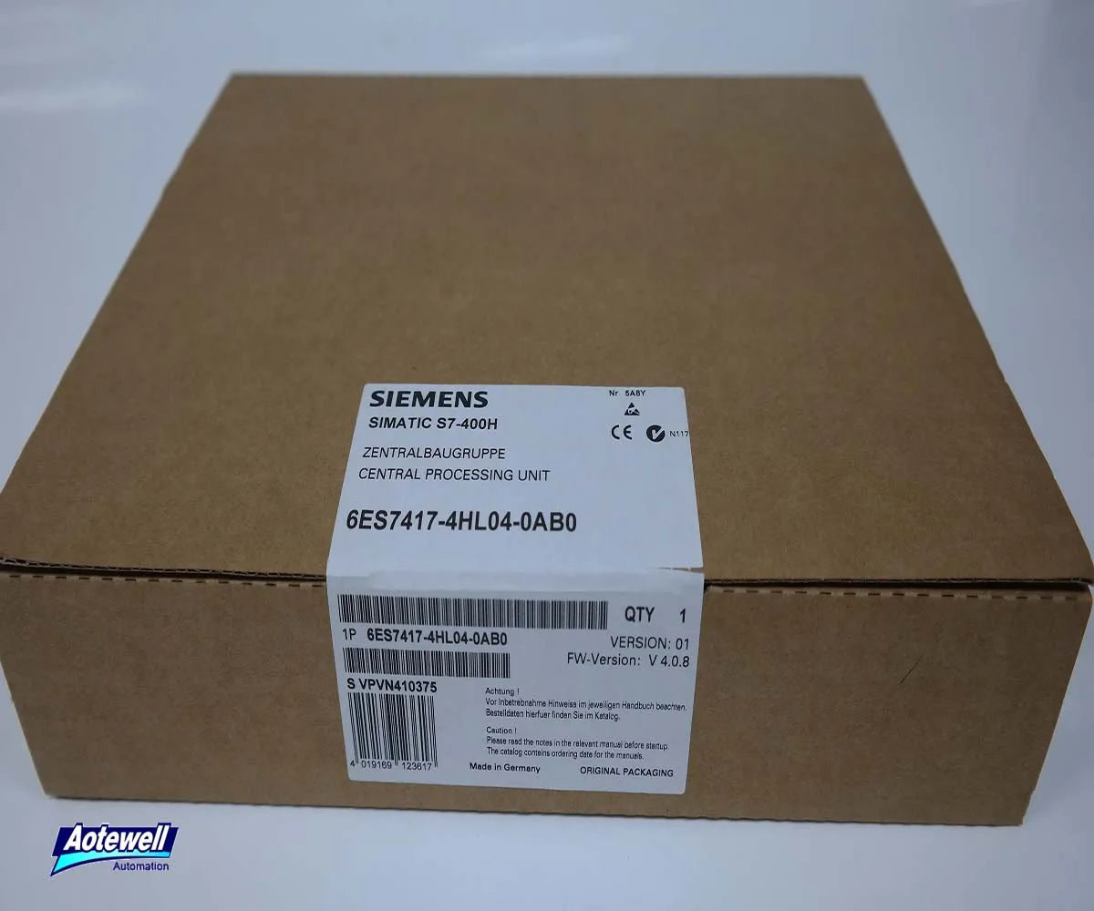 6es7417-4hl04-0ab0 Siemens Simatic S7 400h Cpu 417h Siemens Modules Plc ...
