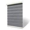 Home window decorative double layers fabric day night remote control blinds