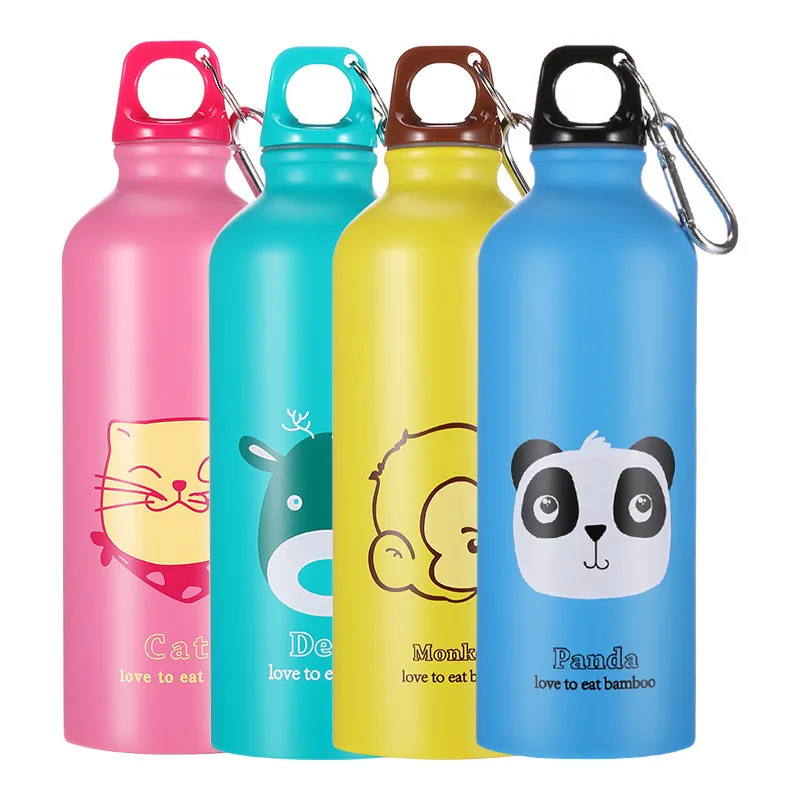 

Custom LOGO Print Animals  Stainless Steel Sport Travel Panda Cat Deer Monkey Kettle Water Bottle, As the picture display