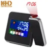 KH-CL002 KING HEIGHT Digital Electric Display Time Latest Smart Crystal Weather Station Night Light Laser Projection Clock