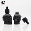 30ml 60ml 120ml skull shape glass dropper essential oil bottle for e-Liquid cap