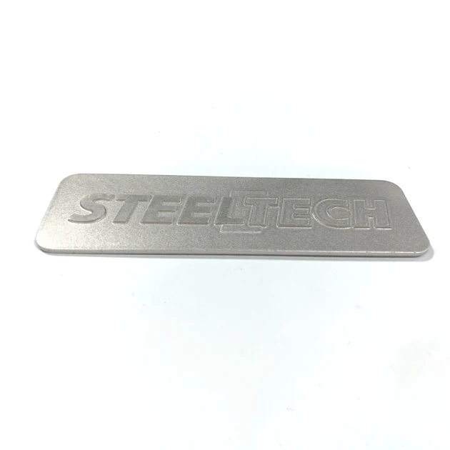 
Logo Debossed Customized aluminium steel Tag Metal Plate 