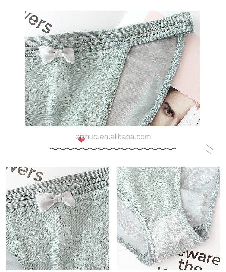 Pantalones De Encaje De Cintura Baja De Algodón Transpirable Pantalones De Encaje De Cintura Baja De Algodón Transpirable