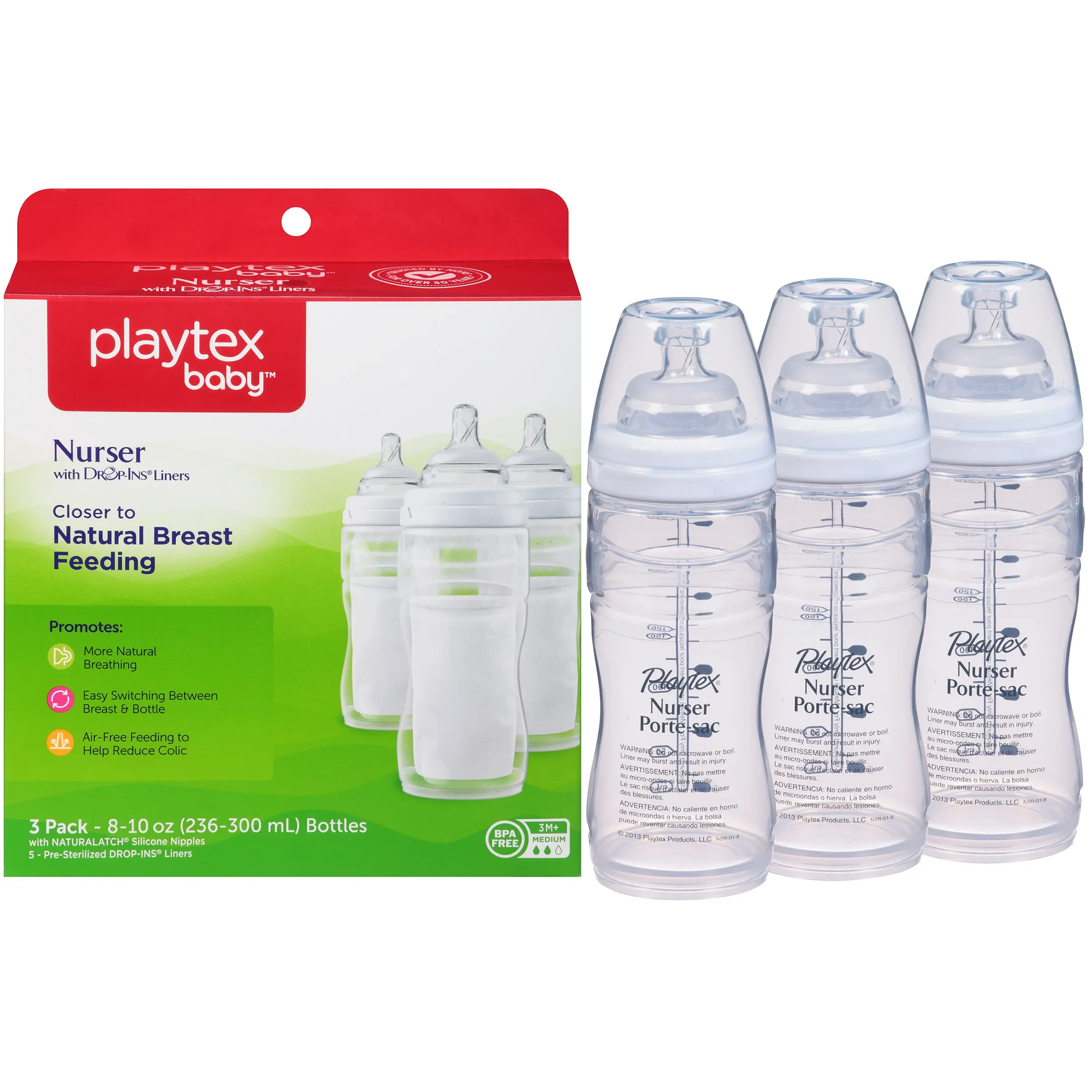 Playtex Baby Nurser Drop Ins Baby Bottle Disposable Liners Closer To Breastfeeding 4 Ounce 150 Count Baby Kolenik Feeding