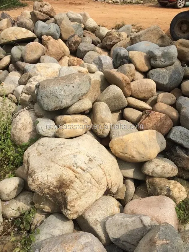 Wholesale Landscape Large Blue River Rock Pebble Wash Stones In Bulk