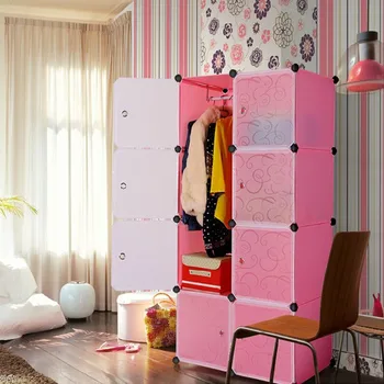 Muti Use Interlocking Diy Plastic Storage Cupboard Cabinet Unit With Muti Use Interlocking Diy Plastic Storage Cupboard Cabinet Unit With Hanging Clothes Rail Fh