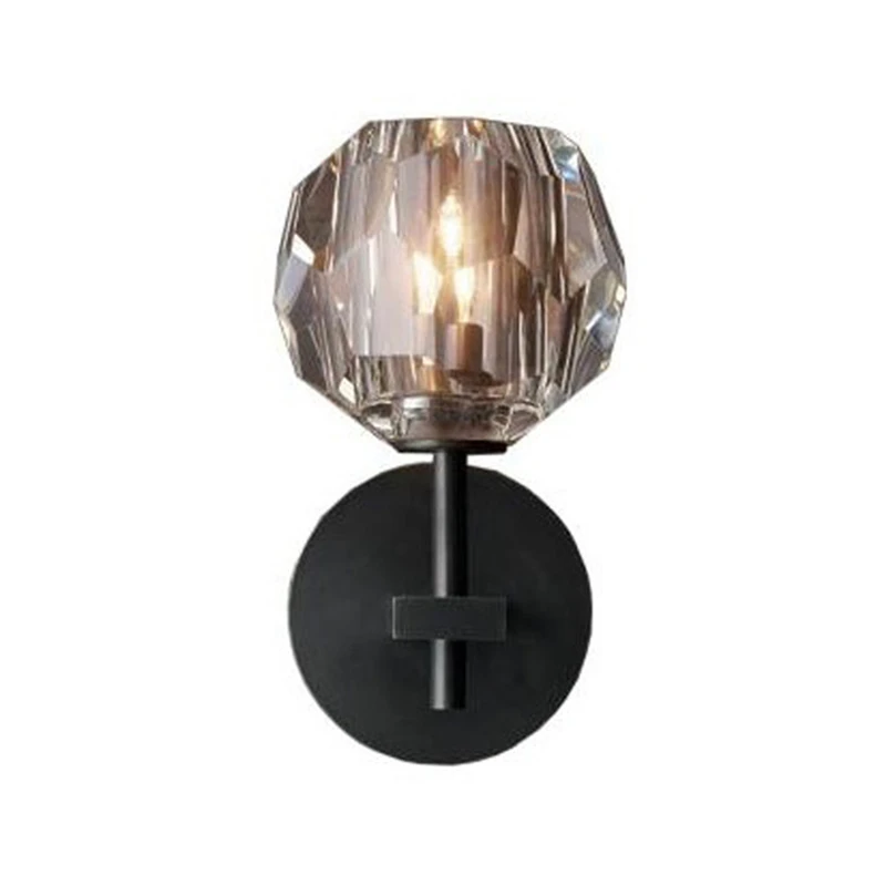 Modern Sconce Bedside Led Crystal Wall Light Industrial