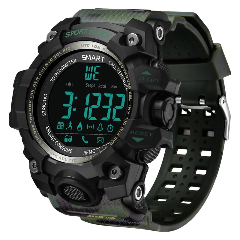 

Synoke 8306 Military Green IP67 Waterproof Men Fitness Sport Smart Watch