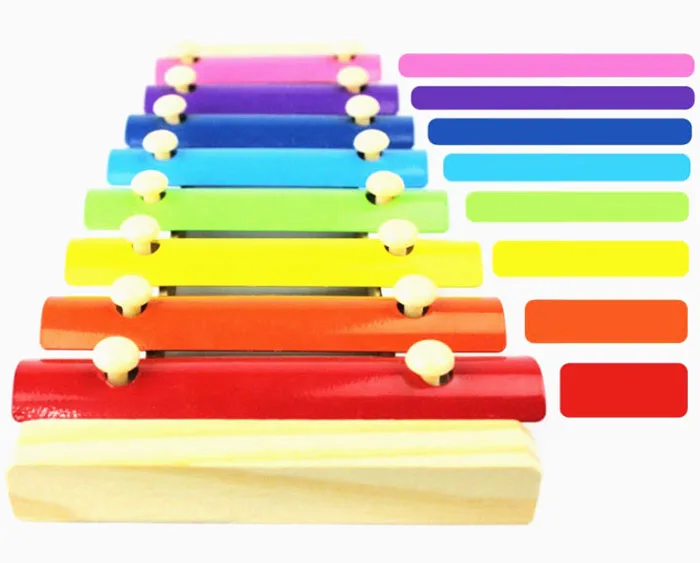 Baby Wooden 8 Tunes toy hitting musical toy 8 tunes piano baby hand xylophone
