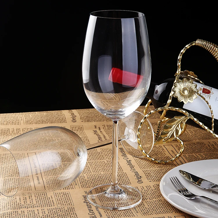 Raymond 779ml Restaurant Bohemia Red Antique Crystal Cut Wine Glassware ...