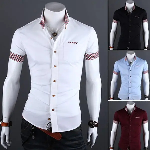 men's half sleeve dress shirts