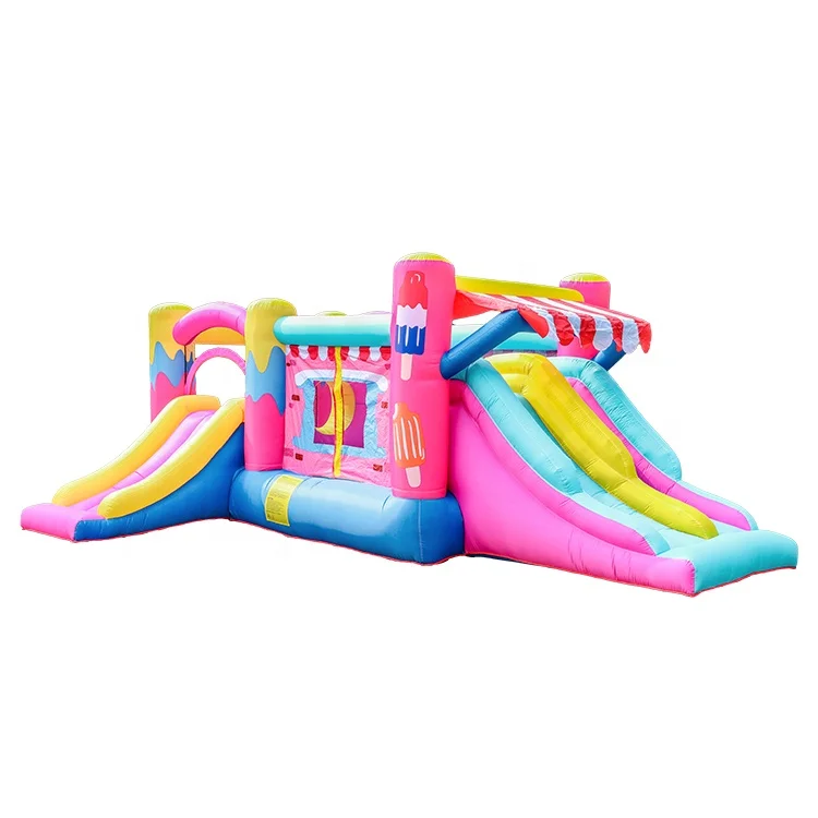 

New Hot Selling Nylon Commercial Moon Bounce Dolphin Bouncy Castle Water Slider Inflatable, Can be customized