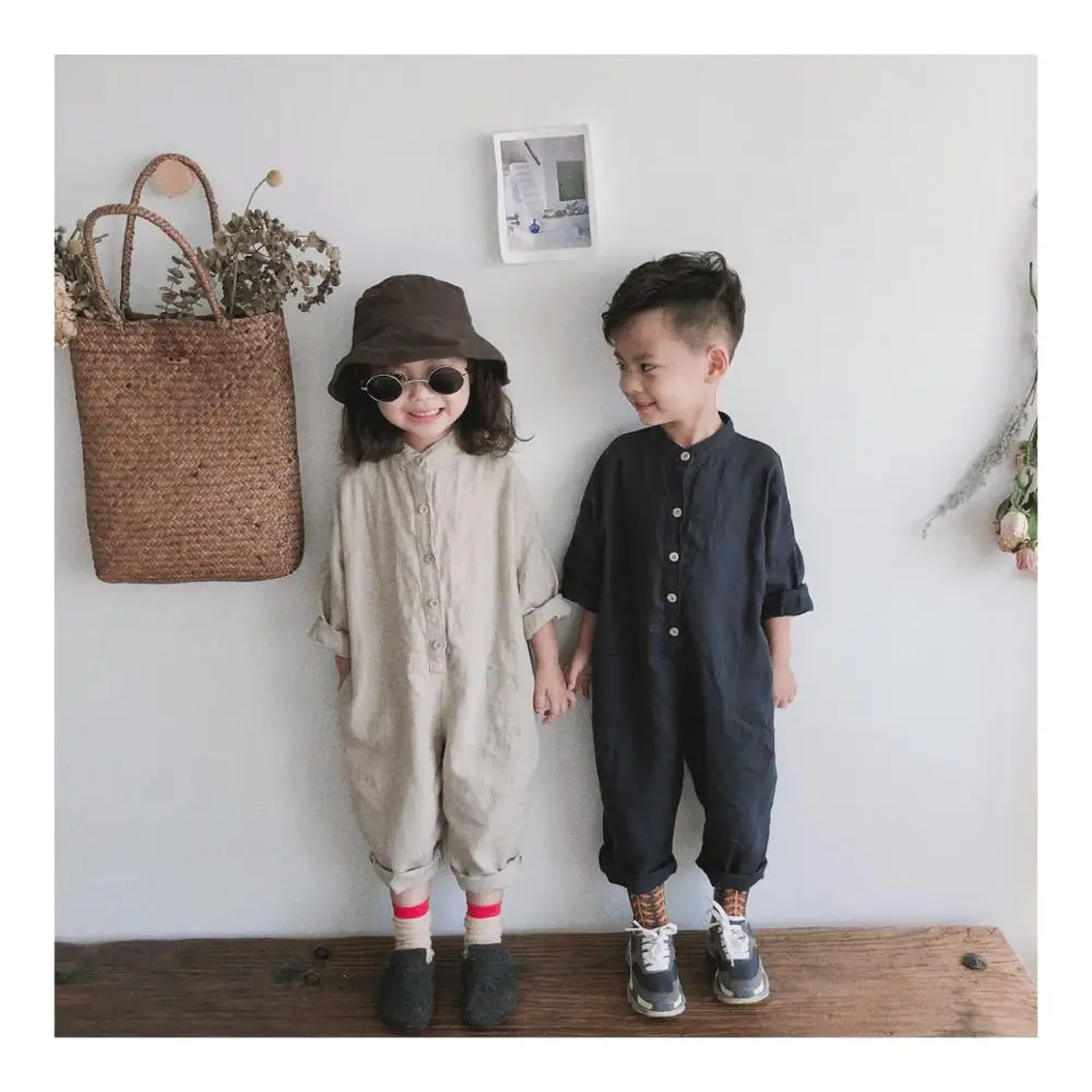 

Wholesale Boys Overalls Fashion Spring Autumn Cotton Kids Long Pants