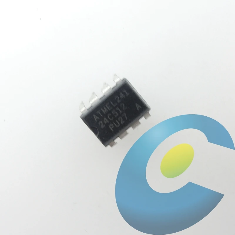 5Pcs AT24C512-10PI-2.7 AT24C512-10PU-2.7 DIP8 Atmel sq