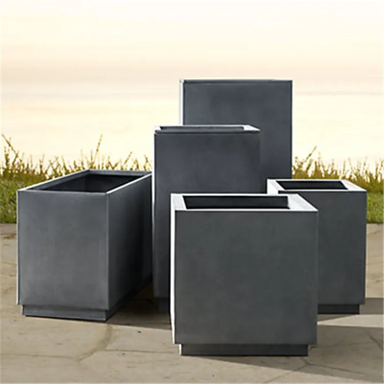 

Powder coated aluminum rectangular planters, Any colour