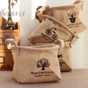 Decorative wholesale jute flower cover pot for garden