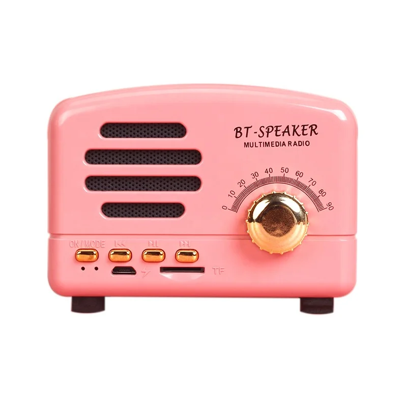 Logo Printing OEM On Stock TF card Bluetooth speaker with fm, mini portable bluetooth speaker fm radio