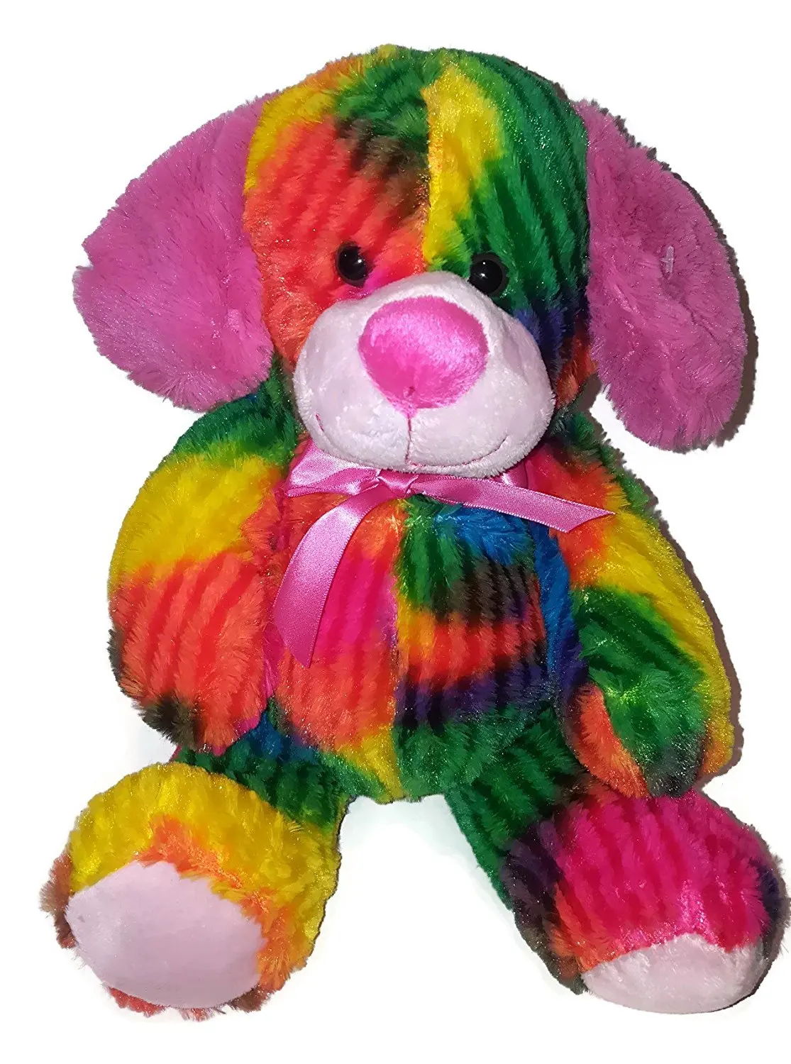 tie dye stuffed dog