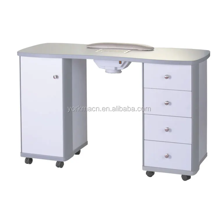Modern White Nail Table Used Nail Salon Furniture/ Desk Nail Table/desk With Collected Fan Buy