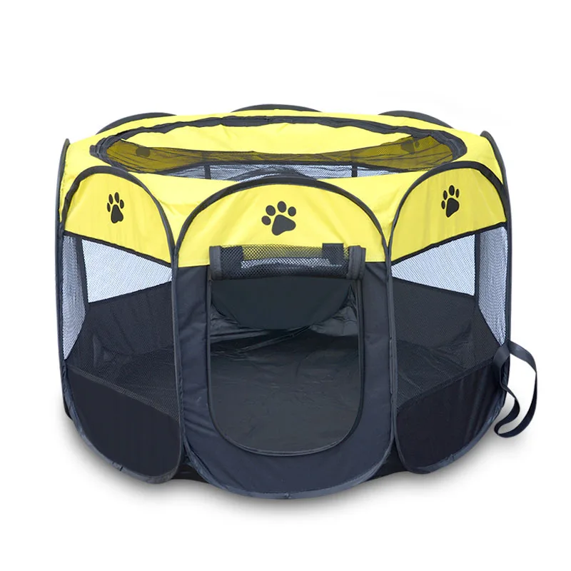 

Hot Selling Foldable Camping Kennel Tent Pet Playpen 8 Panel Pet Playpen Folding Cat Playpen, Multycolor