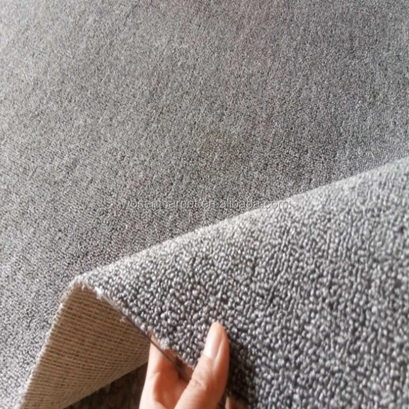 Grey Pp Level Loop Pile Plain Color Wall To Wall Tufted Carpet Buy