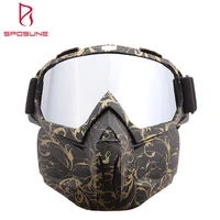 

Guangzhou Manufacturer Custom Dirt Bike Motocross Riding Motorcycle Goggles With Mask