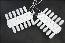5 Pcs Tips Nail Art Polish Display Double Layer Faces 24 tips Board Practice Tool Wholesales