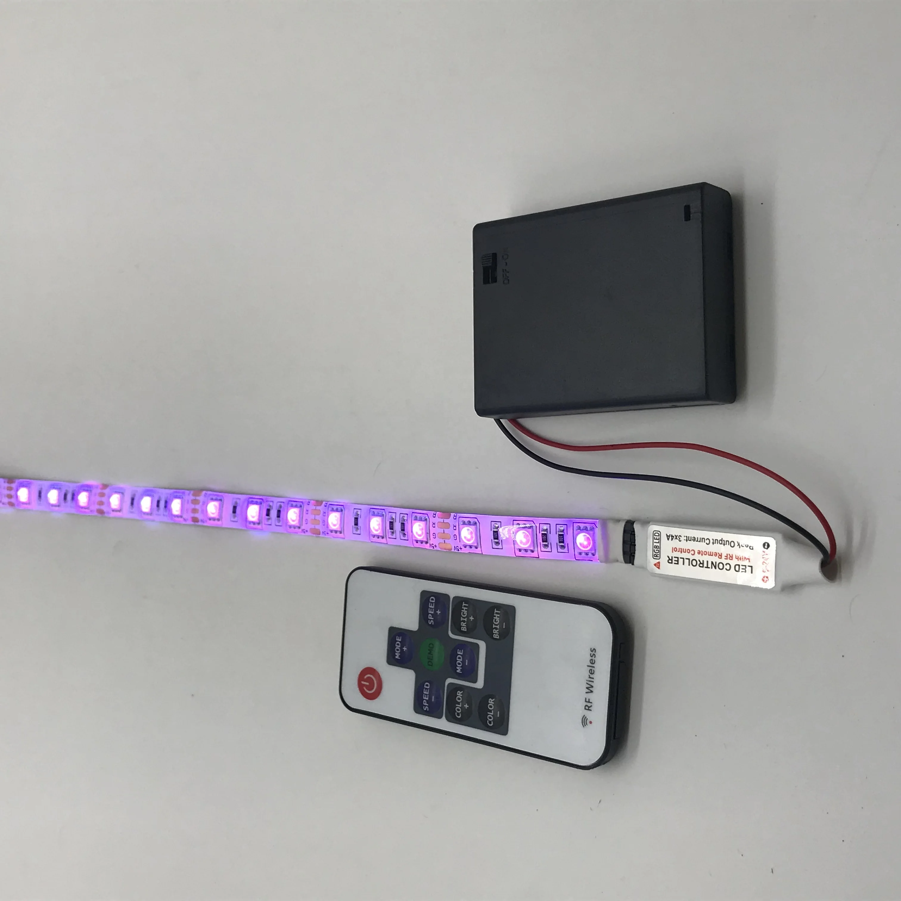 Dc5v Led Strip Rgb Battery Box Kit 40cm Length 5050 30leds/m Ip65 Buy