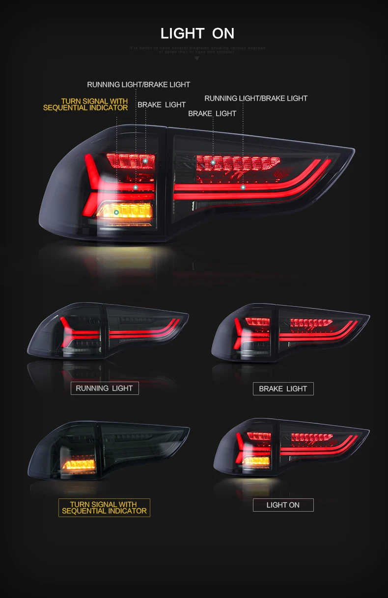 Vland Manufacturer Montero Sport Tail Lamp 20112018 Led For Pajero