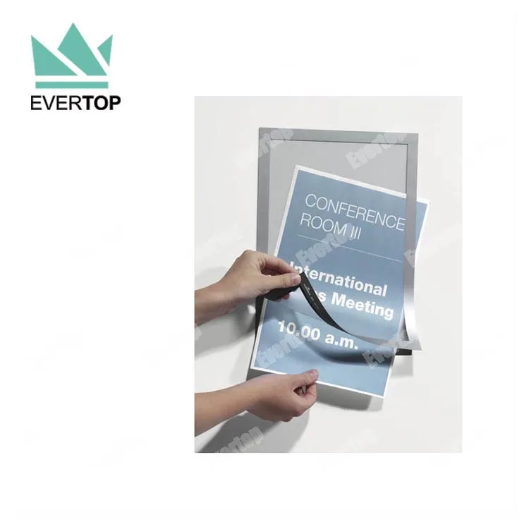 Tsbm01 A1 A2 A3 A4 Double Side Pvc Window Sign Holder,Self