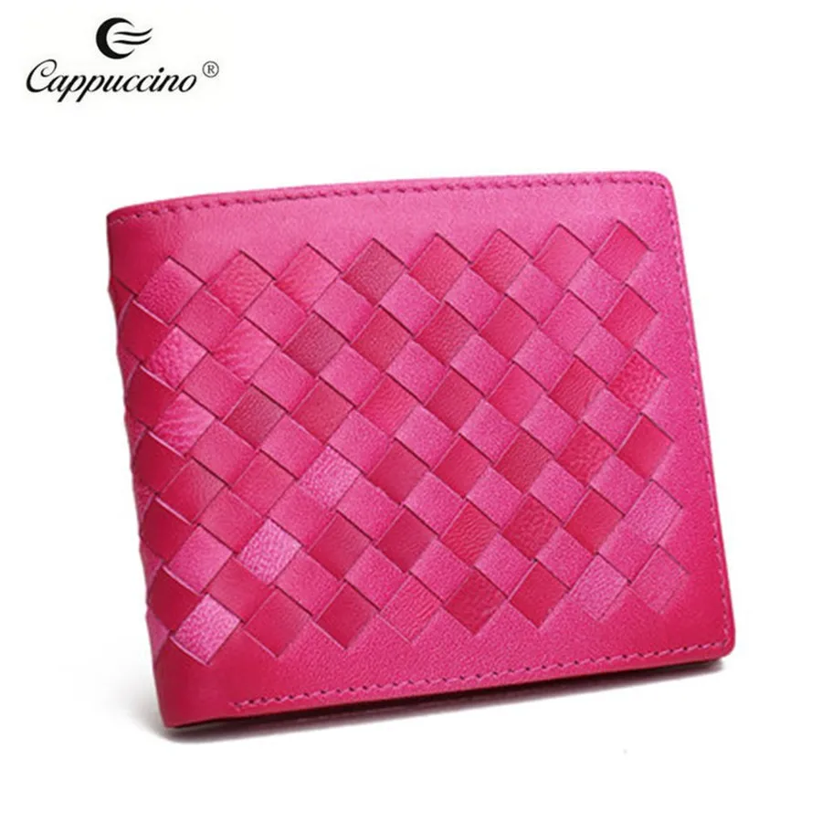 Spring 2021 Designer High Quality Genuine Leather Short Wallet Trendy