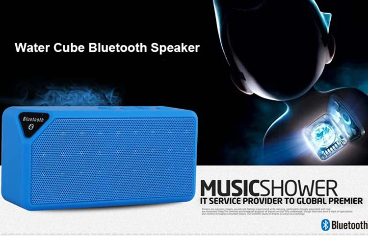 Outdoor hands-free wireless mini bass portable cube bt speaker with FM TF card - ANKUX.COM