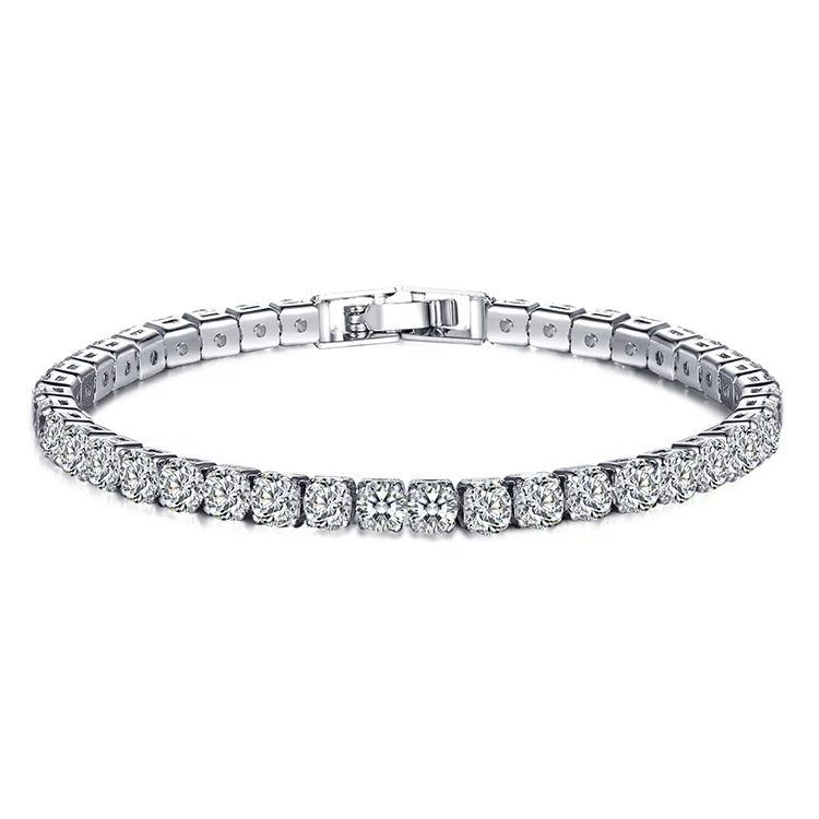 

Silver Rhinestone Crystal Round Bracelet Fashion Jewelry ladies charm bracelets, As picture