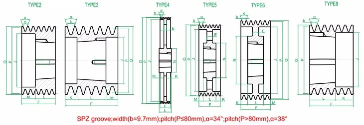 PVL95X8.1610 Ametric Poly V Pulley Bored for a 1610 Taper Lock Bushing, Metric L Profile Mfg Code 1-023 95 mm Pitch Diameter 8 Grooves PVL95X8.1610 Ametric Poly V Pulley Bored for a 1610 Taper Lock Bushing, Metric L Profile Mfg Code 1-023 95 mm Pitch Diameter 8 Grooves